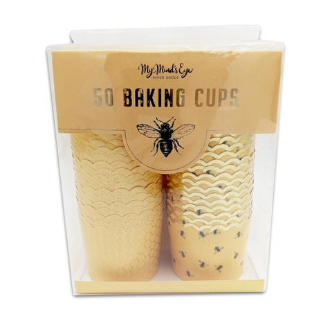 Bee Baking Cups 50