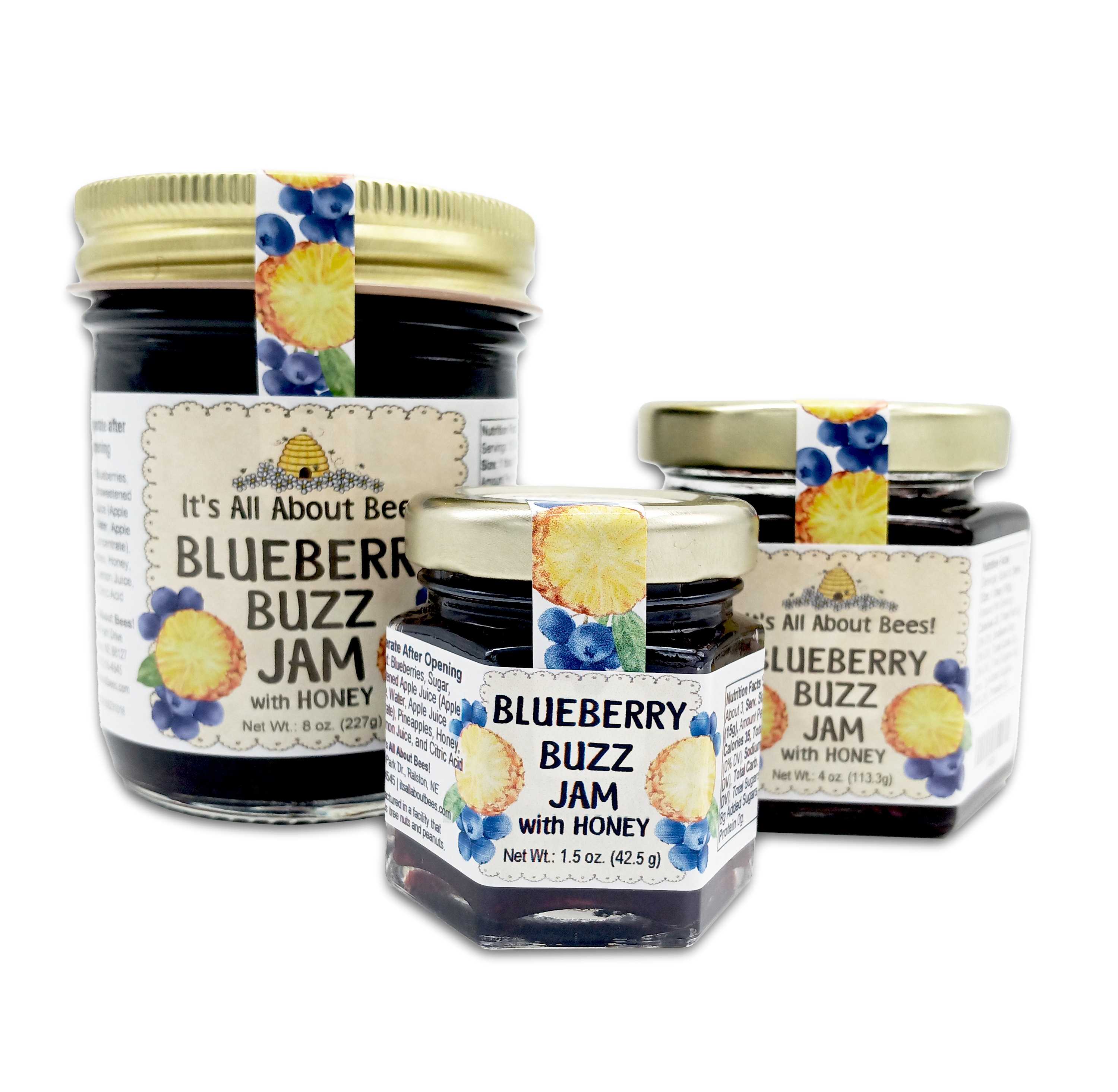 【blueberryjam】　万物創世龍　IGAS-jp000 Jam Blueberry Buzz With Honey – It's All About Bees!