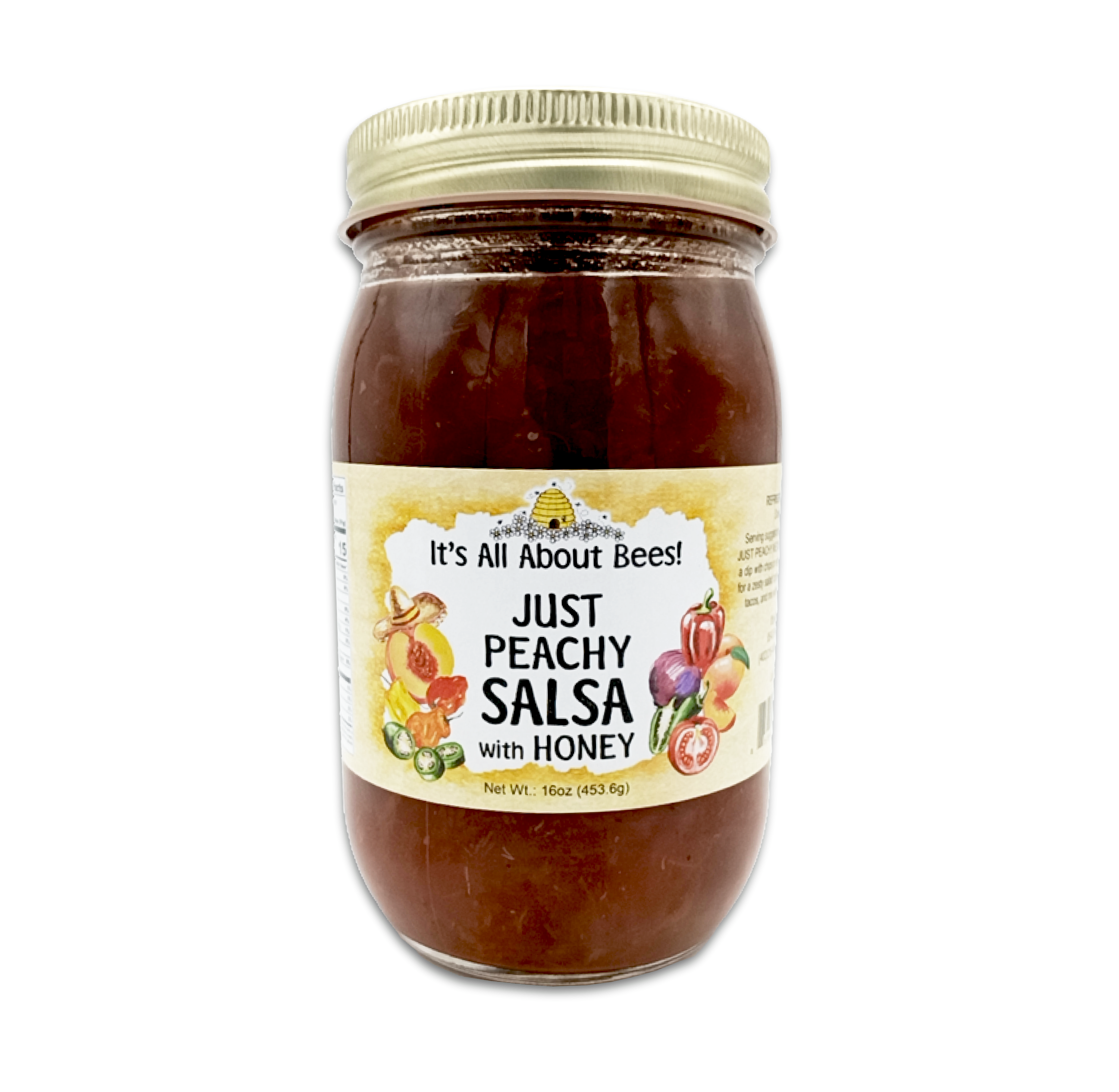 Salsa Just Peachy (Medium) With Honey - Sassy Bee Salsa – It's All