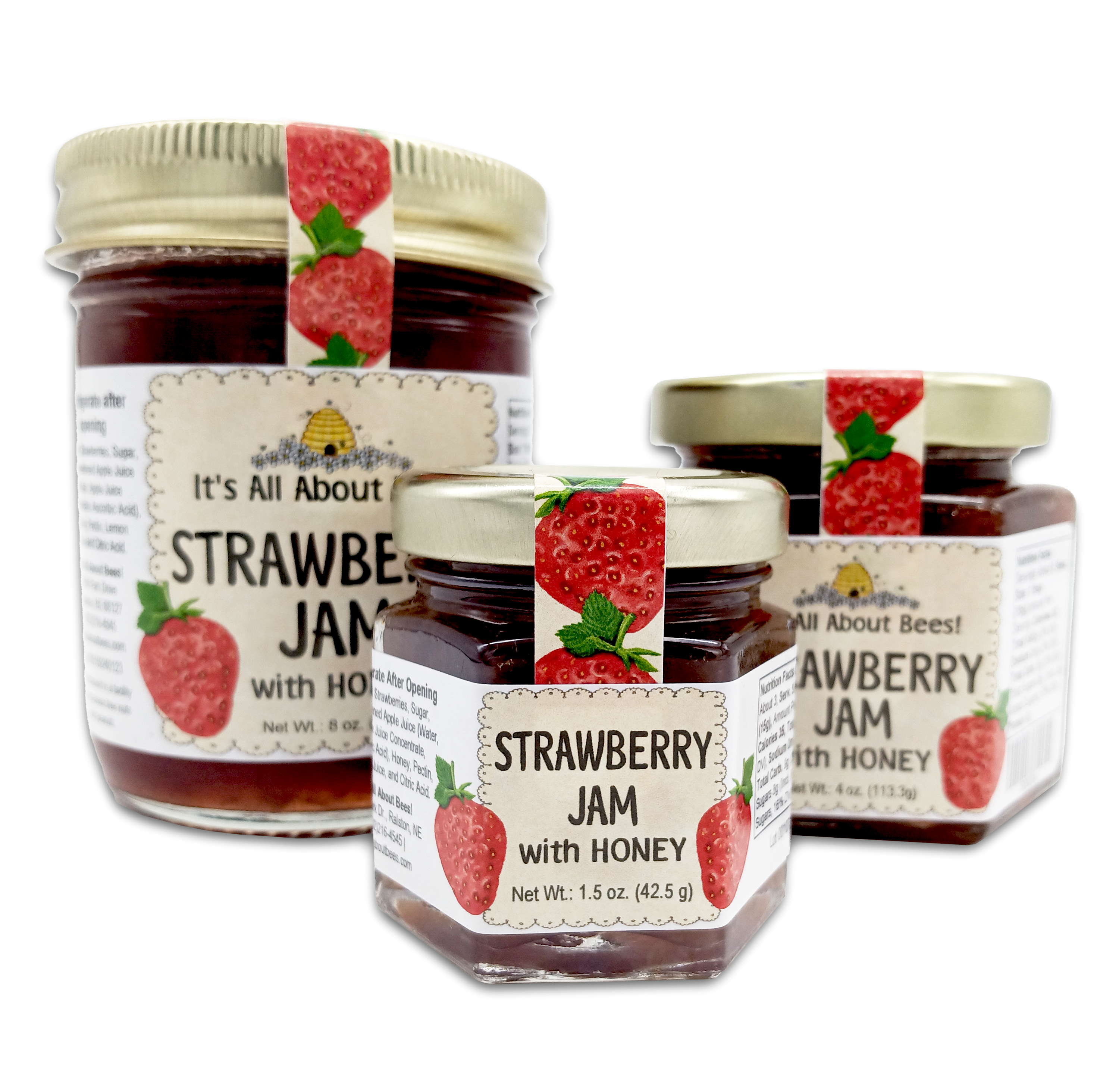 Strawberry Jam　伊勢しめ縄 Jam Strawberry With Honey – It's All About Bees!