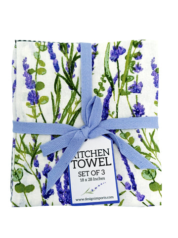 Kitchen Towel Lavender Set Of 3
