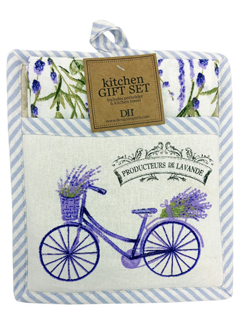 Kitchen Potholder Lavender Provence Gift Set