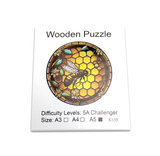 Wooden Bee Puzzle Honeycomb