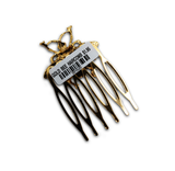 Hair Comb Gold Bee