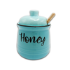 Honey Pot Light Blue Ceramic
