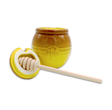 Honey Pot Yellow/Gold Ceramic