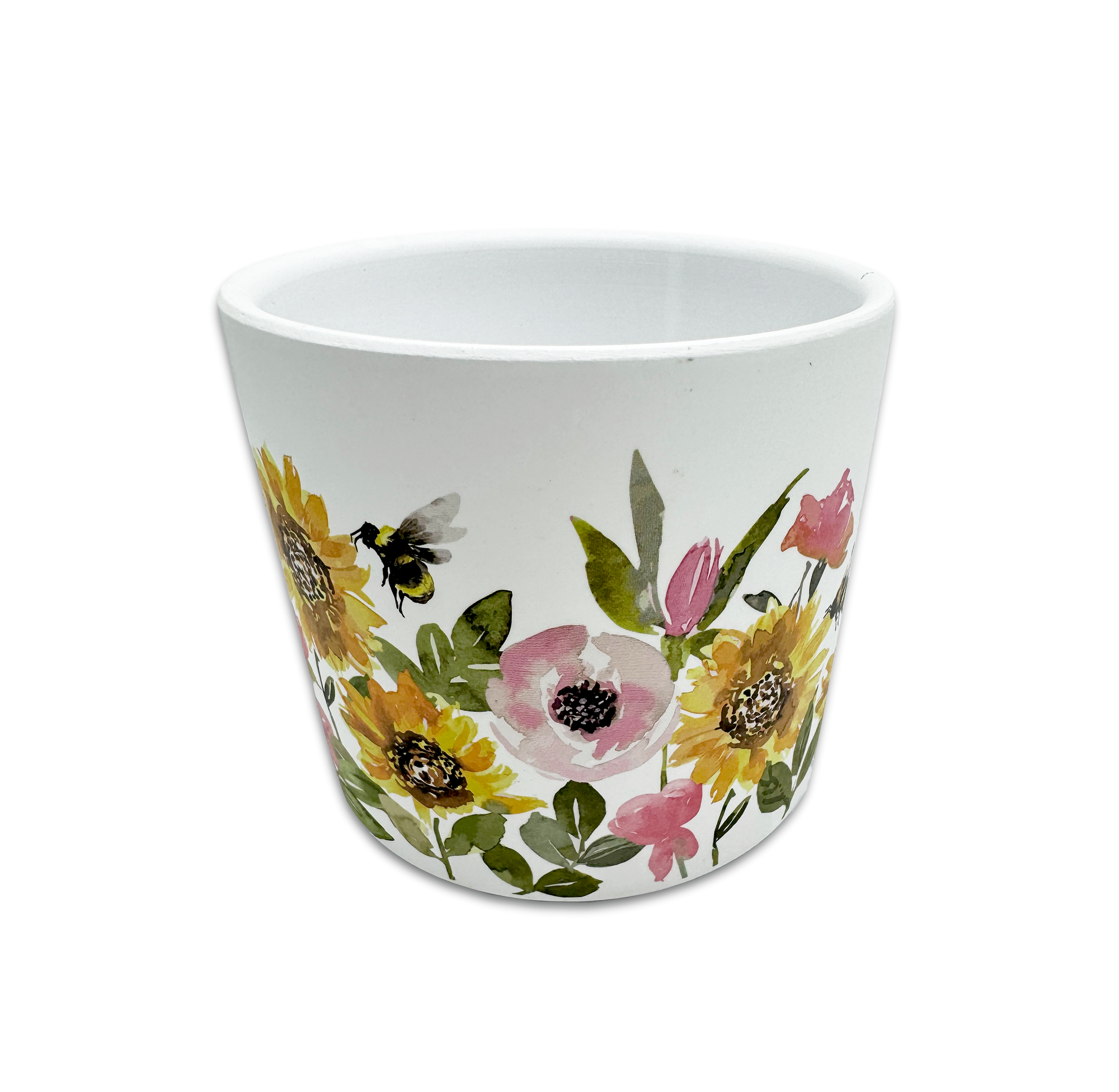 Planter Small Sunflowers and Bees