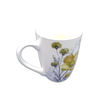 Cup Mug Pink Wildflowers and Bees