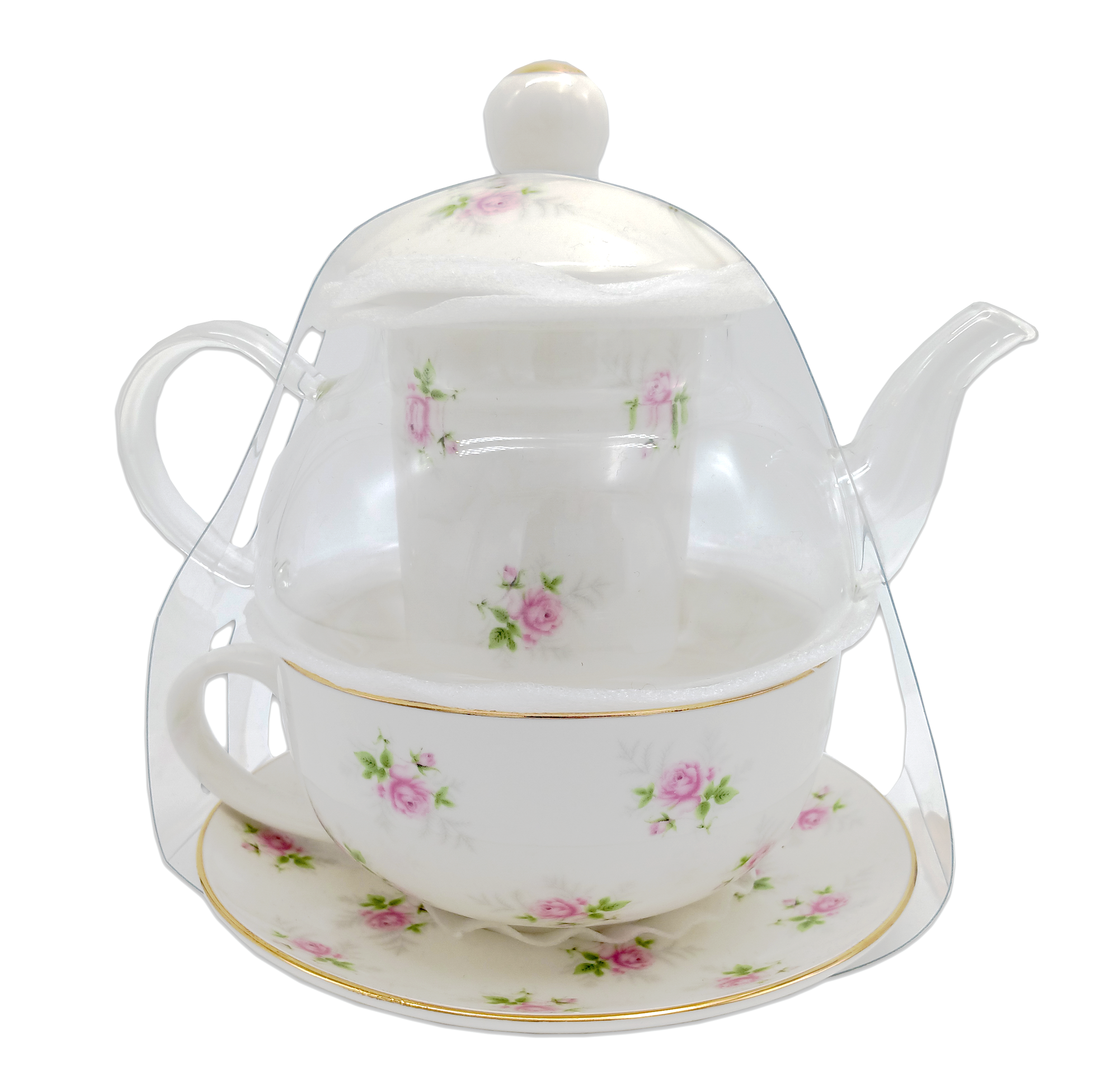 Tea for One with Clear Pot and Infuser