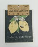 Swedish Dishcloth Home Sweet Home Lemons Set of 2