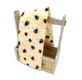 Kitchen Towel Bees on Yellow Plaid Terry Cloth