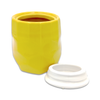 Cookie Jar Yellow with Bee on White Top