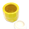 Cookie Jar Yellow with Bee on White Top