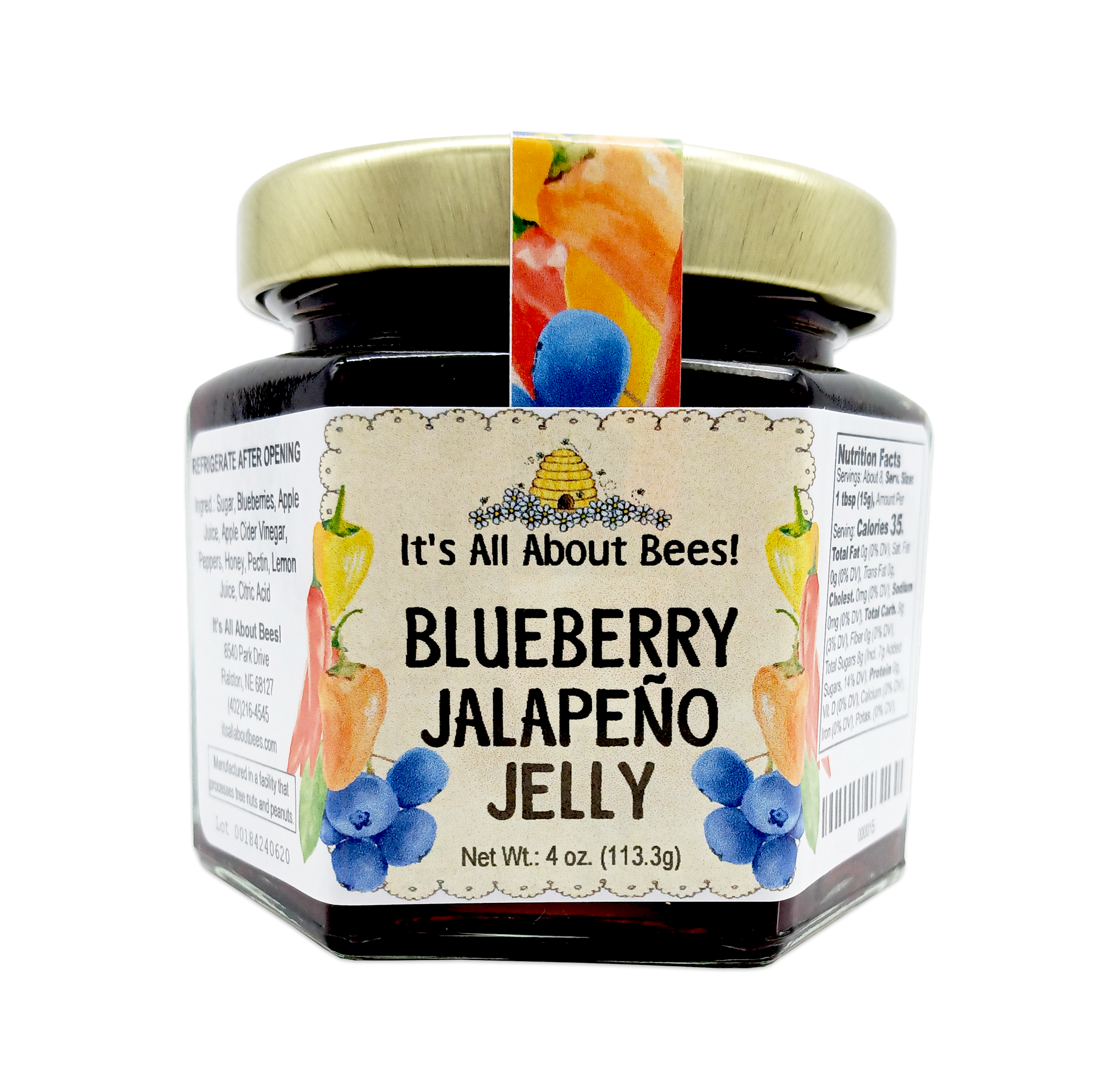 Pepper Jelly Blueberry Jalapeño With Honey