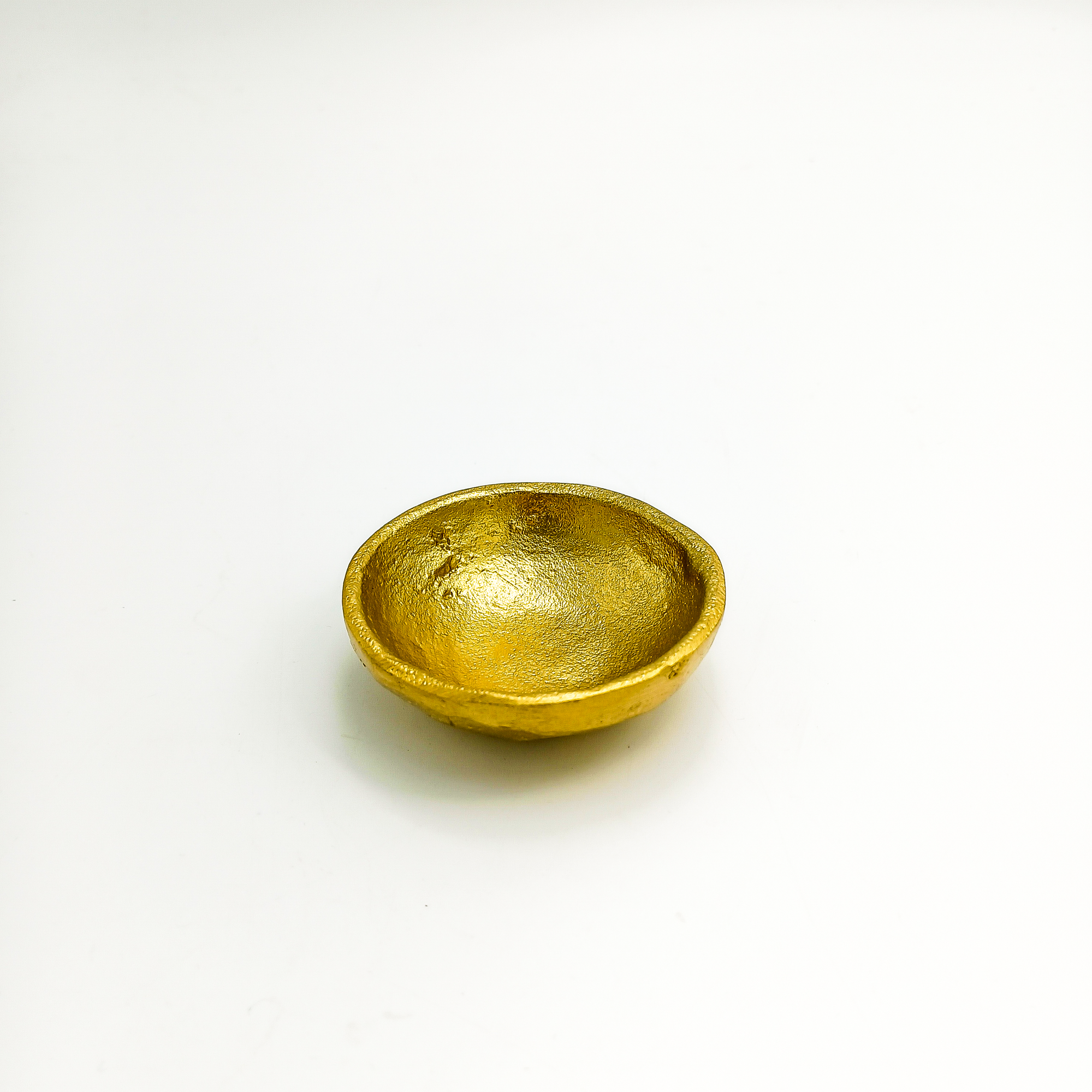 Candle Holder Bowl Cast Aluminum Small