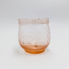 Candle Holder Seeded Glass