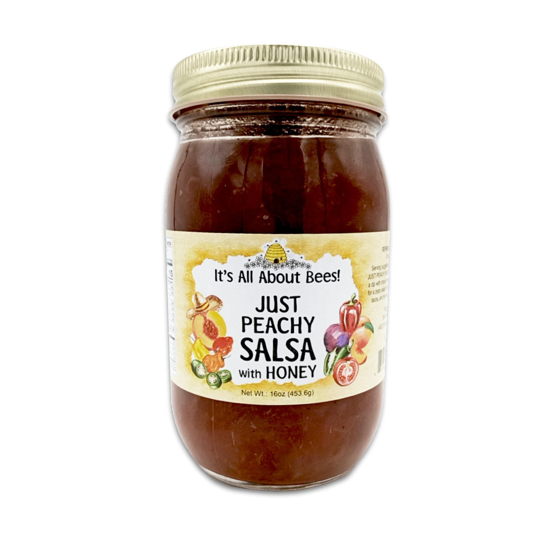 Salsa Just Peachy (Medium) With Honey - Sassy Bee Salsa – It's All