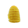 100% Beeswax Candle Votive Skep w/ 2 Bees (Hand Crafted)