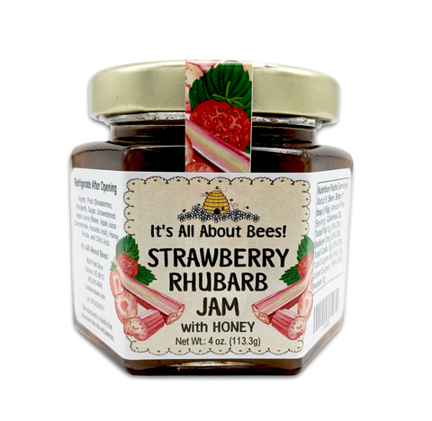 Jam Strawberry Rhubarb With Honey