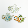Tea Bag Holder Stoneware Teapot
