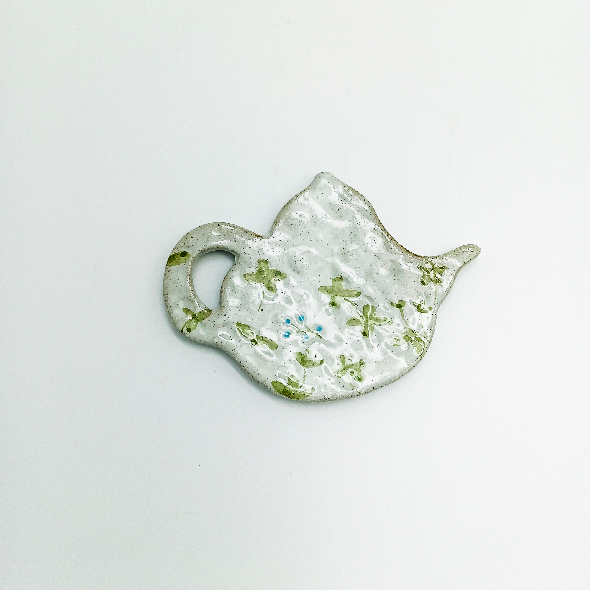 Tea Bag Holder Stoneware Teapot
