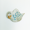 Tea Bag Holder Stoneware Teapot