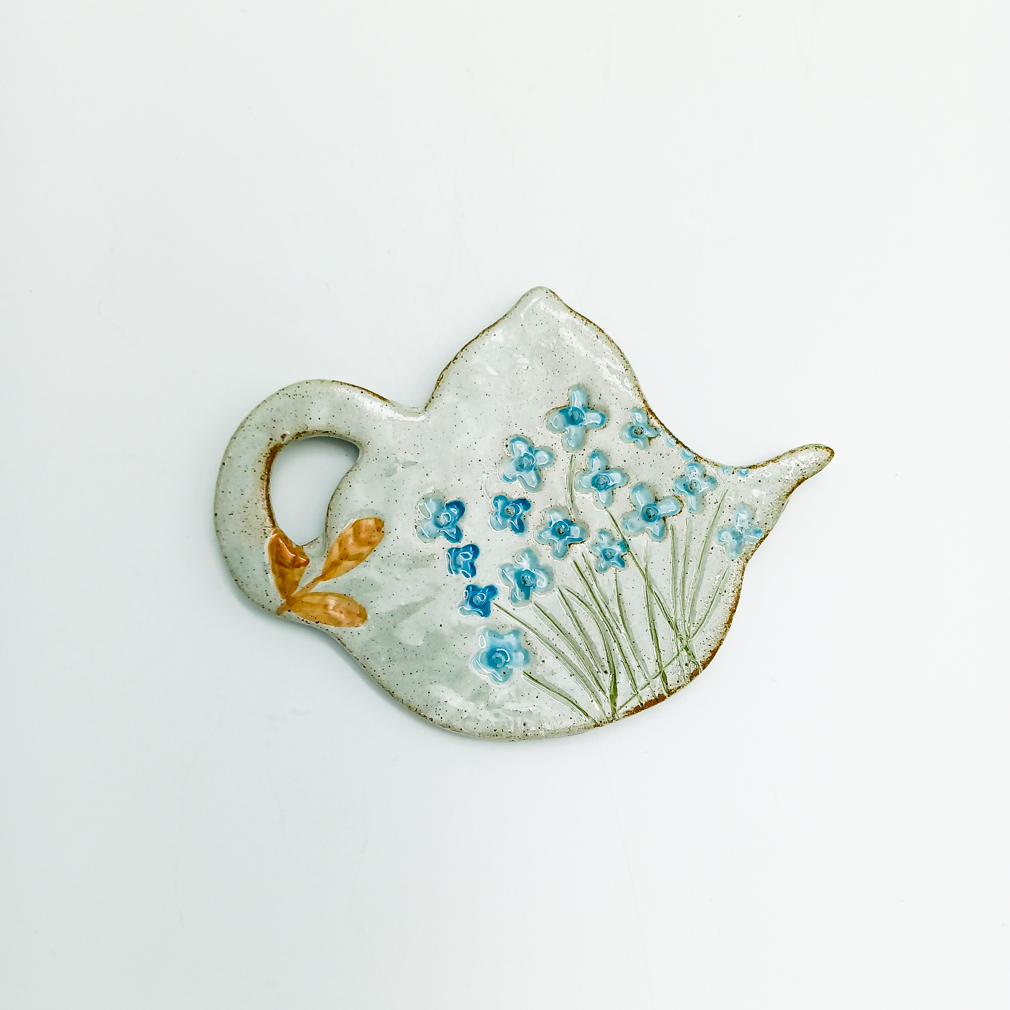 Tea Bag Holder Stoneware Teapot