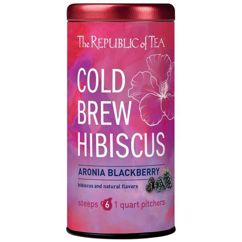 Tea Cold Brew Hibiscus Aronia Blackberry