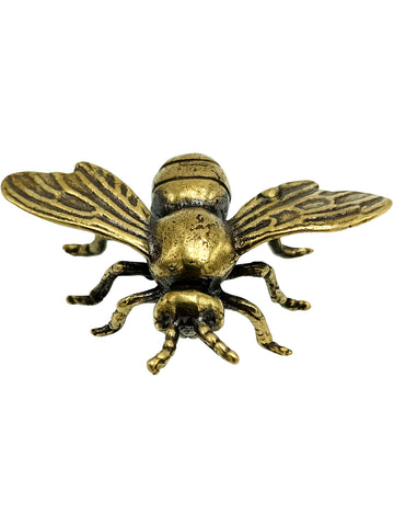 Decor Figurine Metal Bee Mini