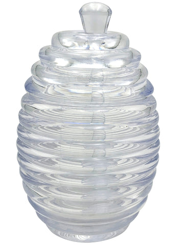 Honey Pot Clear Plastic with Dipper