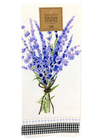 Kitchen Towel Lavender Bouquet