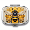 Pill Box Bee on Sunflowers