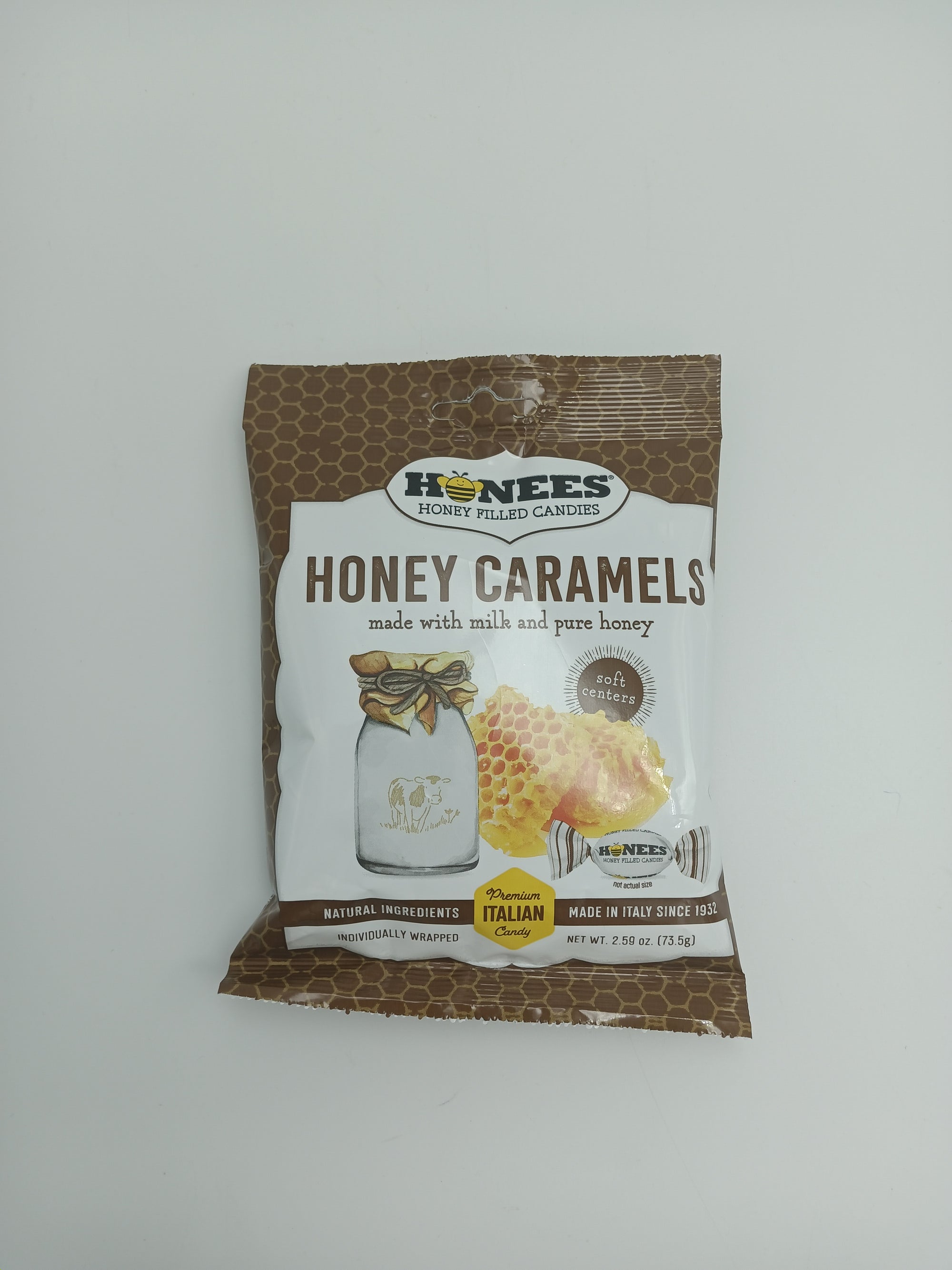 HONEES Honey Filled Caramel Drops Bag