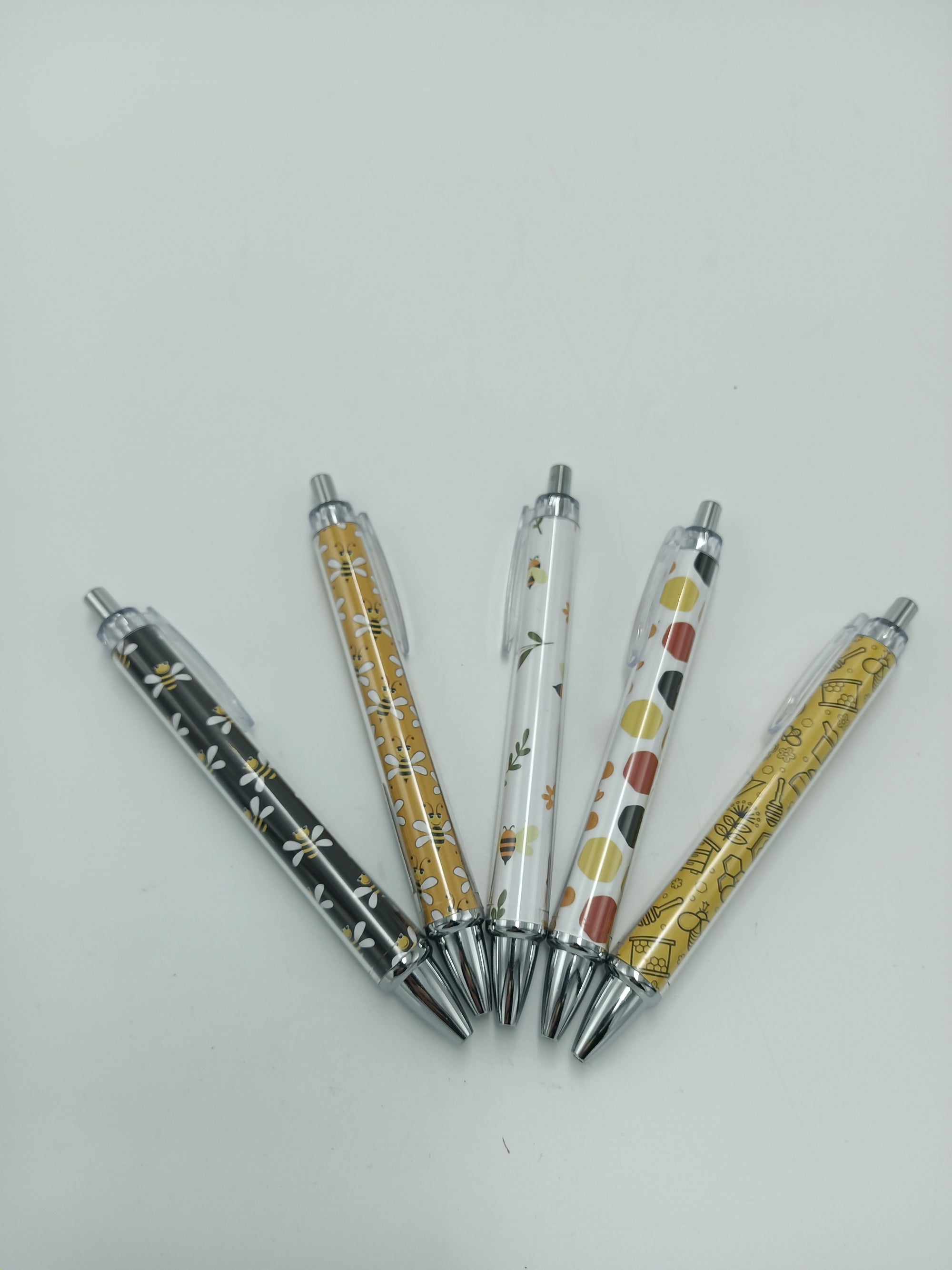 Bee Pen Yellow/Silver Ballpoint Various Designs