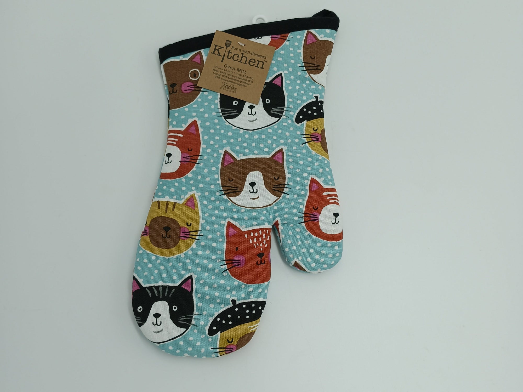 Kitchen Oven Mitt Crazy Cat