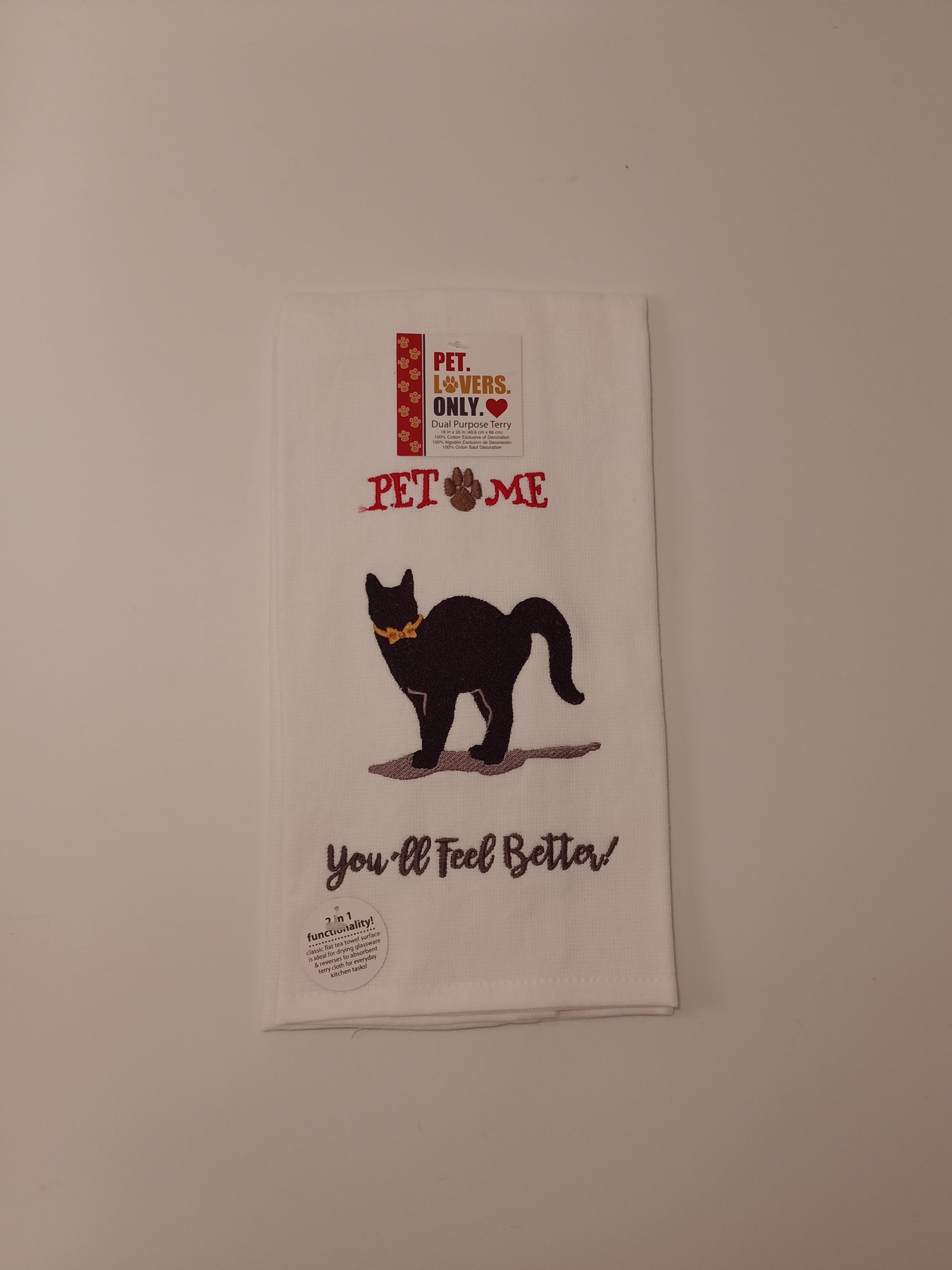 Kitchen Towel Pet Me You'll Feel Better Cat
