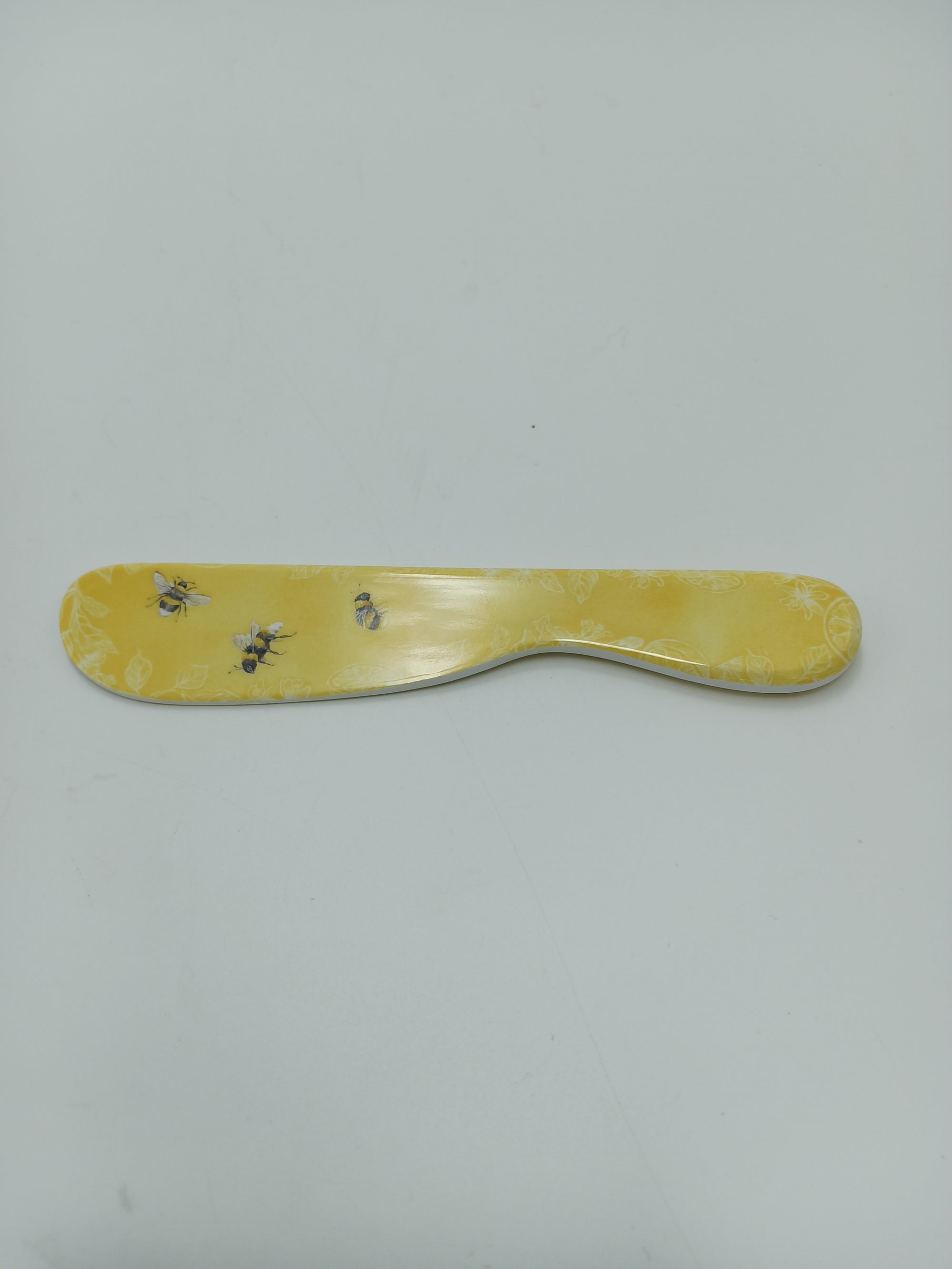Kitchen Bees on Yellow Cheese Spreader