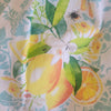Kitchen Towel Bee Zesty Hang Up Towel Lemons on Lt Blue & White