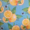 Kitchen Drying Mat Bee Zesty Overall Lemon on Lt Blue