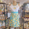 Kitchen Apron Bee Zesty Lemons on Light Blue