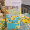 Kitchen Drying Mat Bee Zesty Overall Lemon on Lt Blue