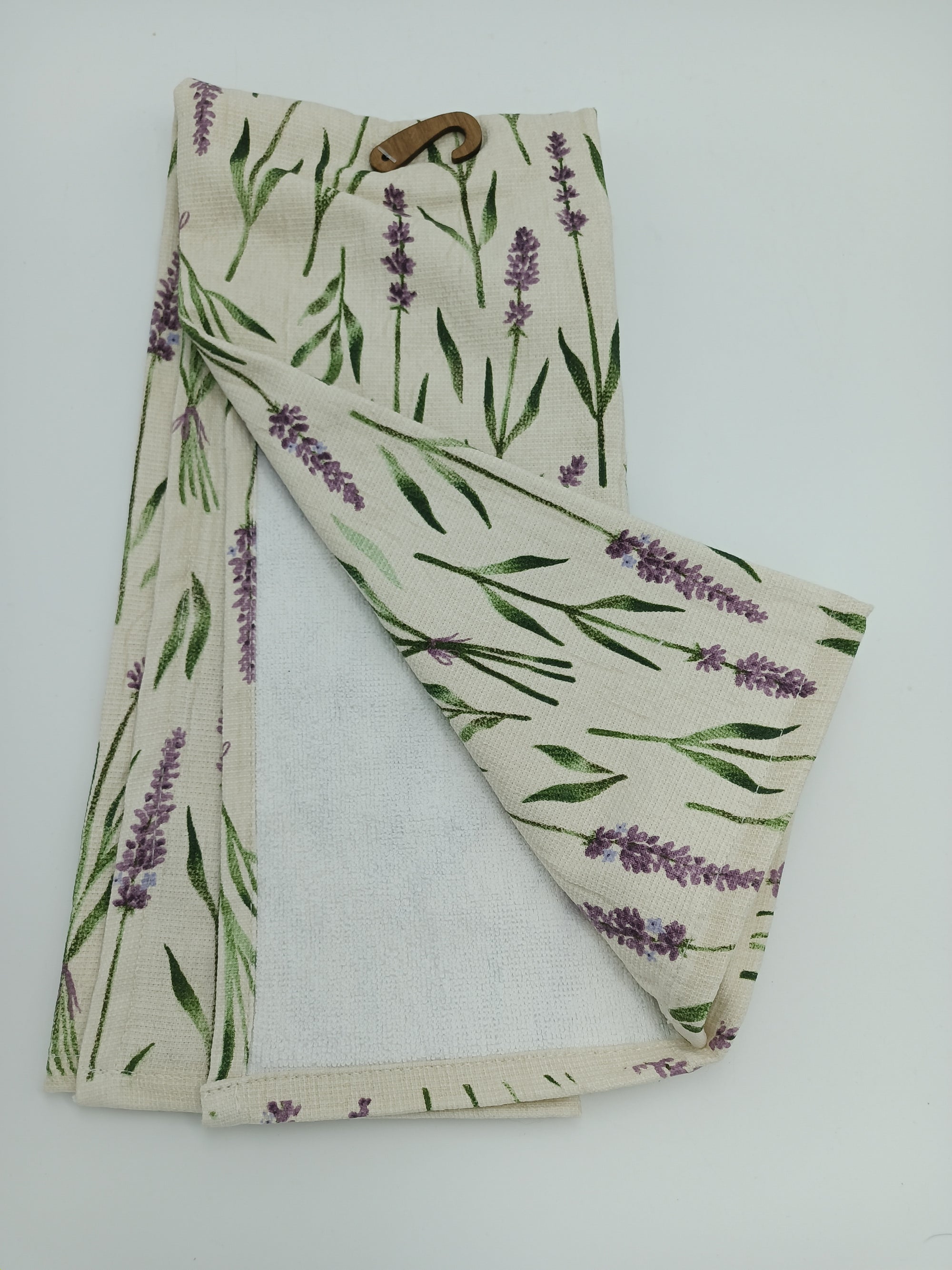 Kitchen Towel Lavender Small All Over Print Terrycloth