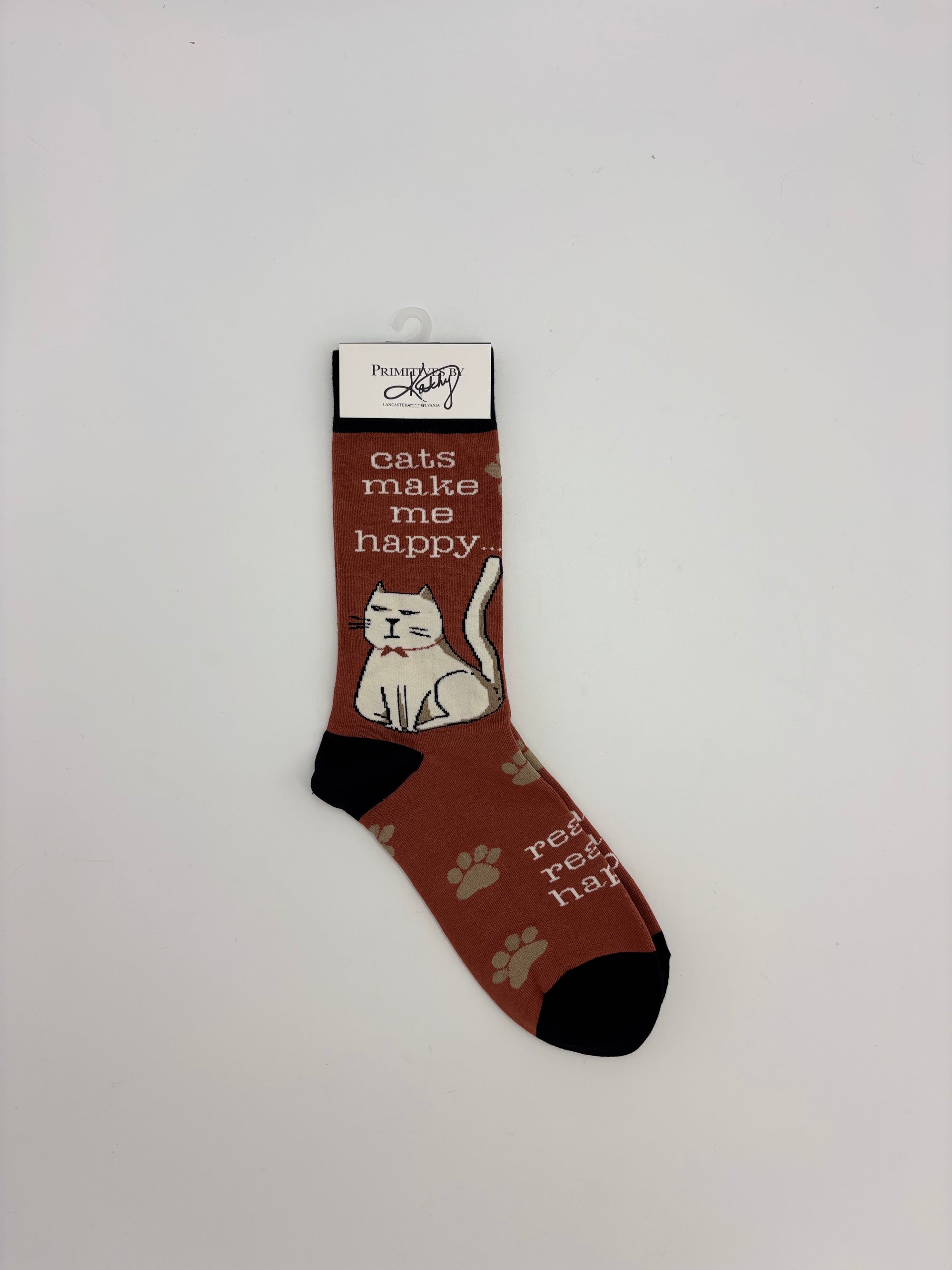 Apparel Socks Cats Make Me Happy