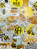 Sticker Pack, Bees & Honey, 50 Qty
