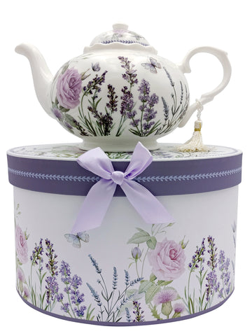 Kitchen Tea Pot Ceramic Lavender And Rose