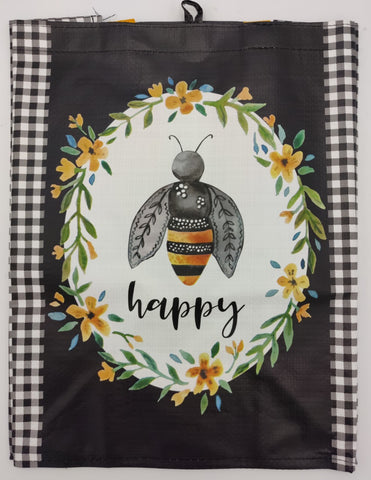 Bag Bee Happy Black Gingham