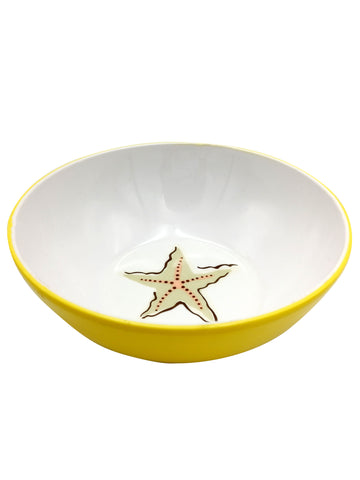 Children's Kitchen Bowl Yellow Starfish