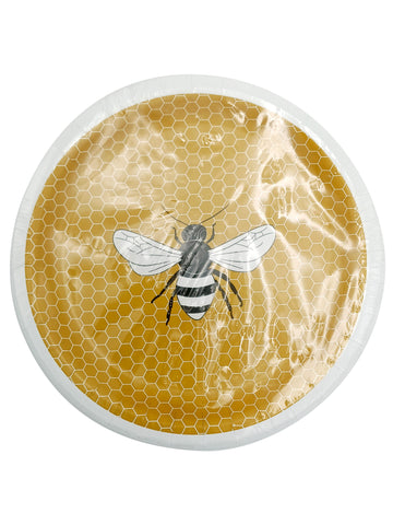Kitchen Paper Plates Small Yellow with Bee