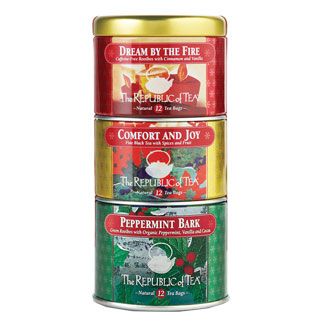 Tea Trio Holiday Stackable Tin