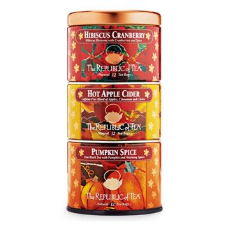 Tea Trio Harvest Stackable Tin